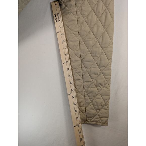 Lands End Jacket Women M/P Outerwear Diamond Quilted Riding Chore Classic Preppy - Picture 9 of 12